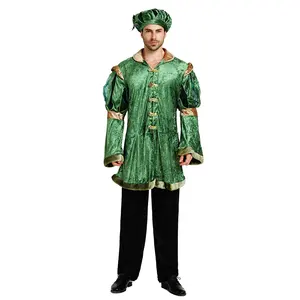 Mens Cosplay Halloween Party Cosplay Desert Prince Aladdin Roleplay Traje