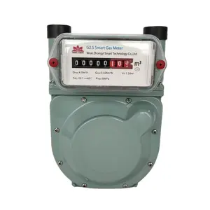 Medidor de gas de diafragma mecánico con carcasa de aluminio G1.6 /G2.5/G4/medidor de gas