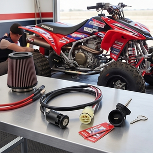 Interruptor de Encendido con Llave para <span class=keywords><strong>Honda</strong></span> TRX450 TRX500 TRX350 ATV Quad, Pieza de Repuesto para Arranque Eléctrico 35100-HP5-670 - Product Image 1