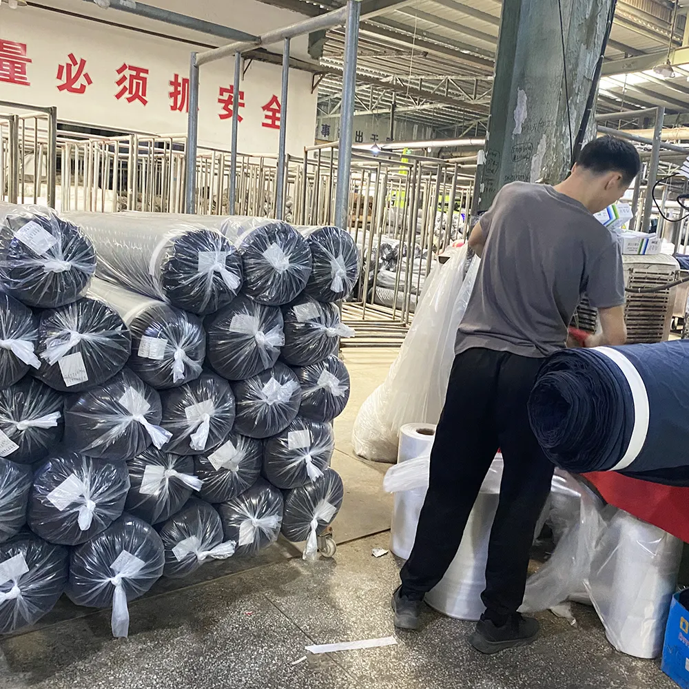 Changxing Fabriek Laagste Prijs Super Poly 220 Gsm Yard Prijs Tricot Materiaal Voor Trainingspak