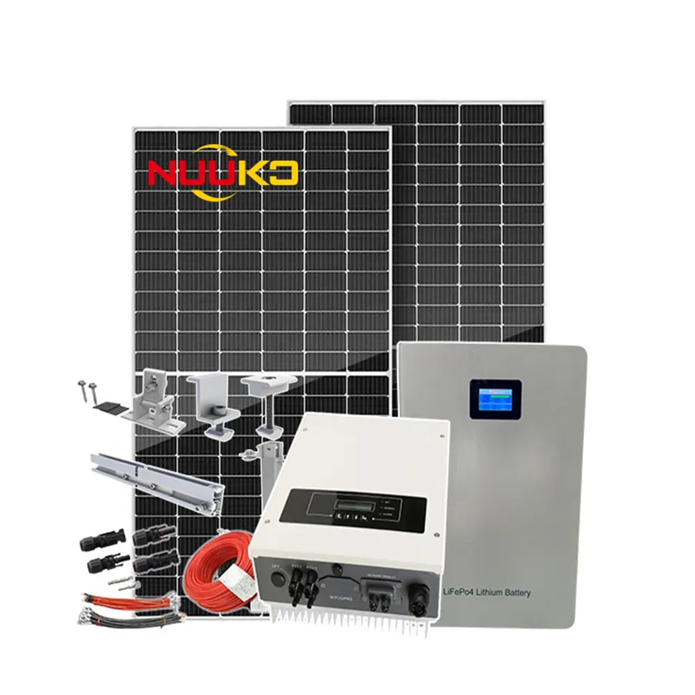 가정용 태양 에너지 시스템 가정용 하이브리드 태양 에너지 저장 시스템 3kw 5kw 10kw 15kw