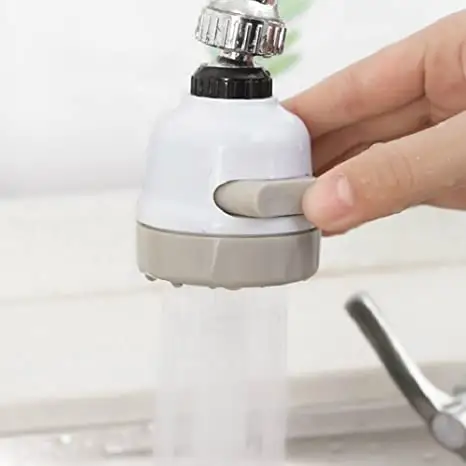 C283 360 Degree Rotatable Spray Head Tap Durable Faucet Filter Nozzle 3 Modes Water Saving Kitchen Bathroom Shower Sprayer Head