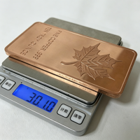 Barre de cuivre de 1 kg, lingot de cuivre de 10 oz, barre de cuivre fin .999, barre de cuivre pur 999, barre de cuivre de 1 kg