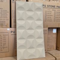 Panneaux muraux externes en fausse pierre Pu polyuréthane design moderne Extérieur Pierre artificielle Pu
