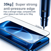 Film de protection d'écran avec plateau d'alignement pour iPhone 18 Series, installation facile, film de protection d'écran en verre trempé 9H