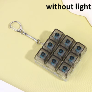 Jumon Boba 4-Button Russian Strip ABS LED Light Sound Anime Souvenir Keychain Portable <b>Stress</b> Relief Pendant Keyring GM-12 - Product Image 4
