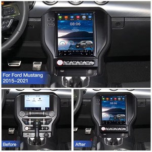 Android14 <b>Car</b> Radio Stereo GPS Navi Multimedia Player For Ford Mustang 2015-2021 Tesla Style Screen Head DSP 4G BT Carplay Auto - Product Image 3