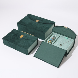 Custom Logo Rectangle Luxury Cardboard <b>Jewelry</b> <b>Box</b> Embossed Finish for Bracelets Necklaces Rings Gift <b>Velvet</b> <b>Jewelry</b> <b>Box</b> - Product Image 2