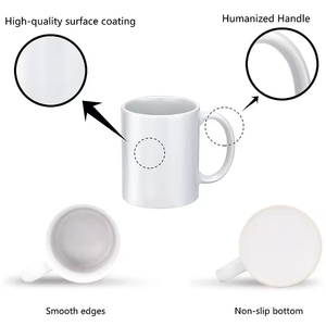 US magazzino sublimazione spazi di birra caffè 11oz all'ingrosso tazze di ceramica con Logo personalizzato tazze da caffè - Product Image 4