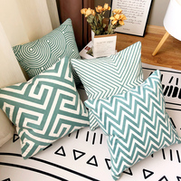 Housse de coussin personnalisée en usine, lin et polyester, impression par sublimation numérique, housse de coussin de canapé, taie d'oreiller pour la chambre