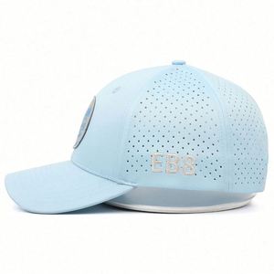 Gorra de Béisbol Personalizada de 6 Paneles, 100% Poliéster, de Alta Calidad, Estructurada, con Parche Tejido, Resistente al Agua, con Orificios Perforados con Corte Láser - Product Image 3