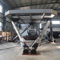 Plateforme de mouvement à 6 degrés de liberté, charge lourde de 14000 kg, entraînement électrique, haute vitesse, simulateur de vol dynamique, fabricant de plateformes pour l'entraînement