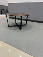 Table basse de haut calibre à bon prix de haute qualité Table basse vintage en acier allié Mdf noir