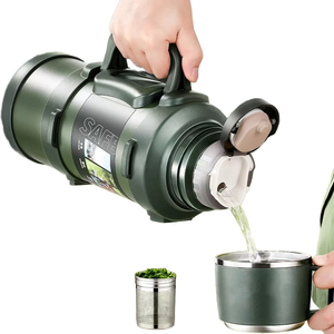 Hot Custom3L/4L/<b>5L</b> Big Capacity Products Custom logo Stainless Steel <b>Water</b> Bottle Insulated With Double Handle Design - Product Image 1