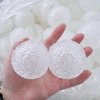 Coque de boule vide en laine irrégulière pour la fabrication de jouets de décompression souples, jouet à presser en TPR fait main DIY