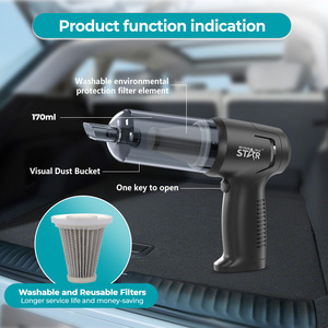 Winningstar 3 In 1 Car <b>Vacuum</b> Cleaner ST-5048 Wireless <b>Handheld</b> Portable Vacuuming Blowing Cleaning Tool Black - Product Image 4