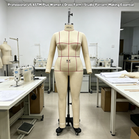 Junmei Mannequin de couture intégral sans tête en fibre de verre pour femme grande taille, Taille US 3XL (22), en position debout, pour la création de patrons et la couture