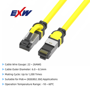 <span class=keywords><strong>Cable</strong></span> <span class=keywords><strong>de</strong></span> <span class=keywords><strong>red</strong></span> profesional S/FTP Cat8 RJ45 40Gbps 2000Mhz Cat 8 <span class=keywords><strong>Cable</strong></span> Ethernet <span class=keywords><strong>para</strong></span> <span class=keywords><strong>Internet</strong></span> <span class=keywords><strong>de</strong></span> computadora - Product Image 5