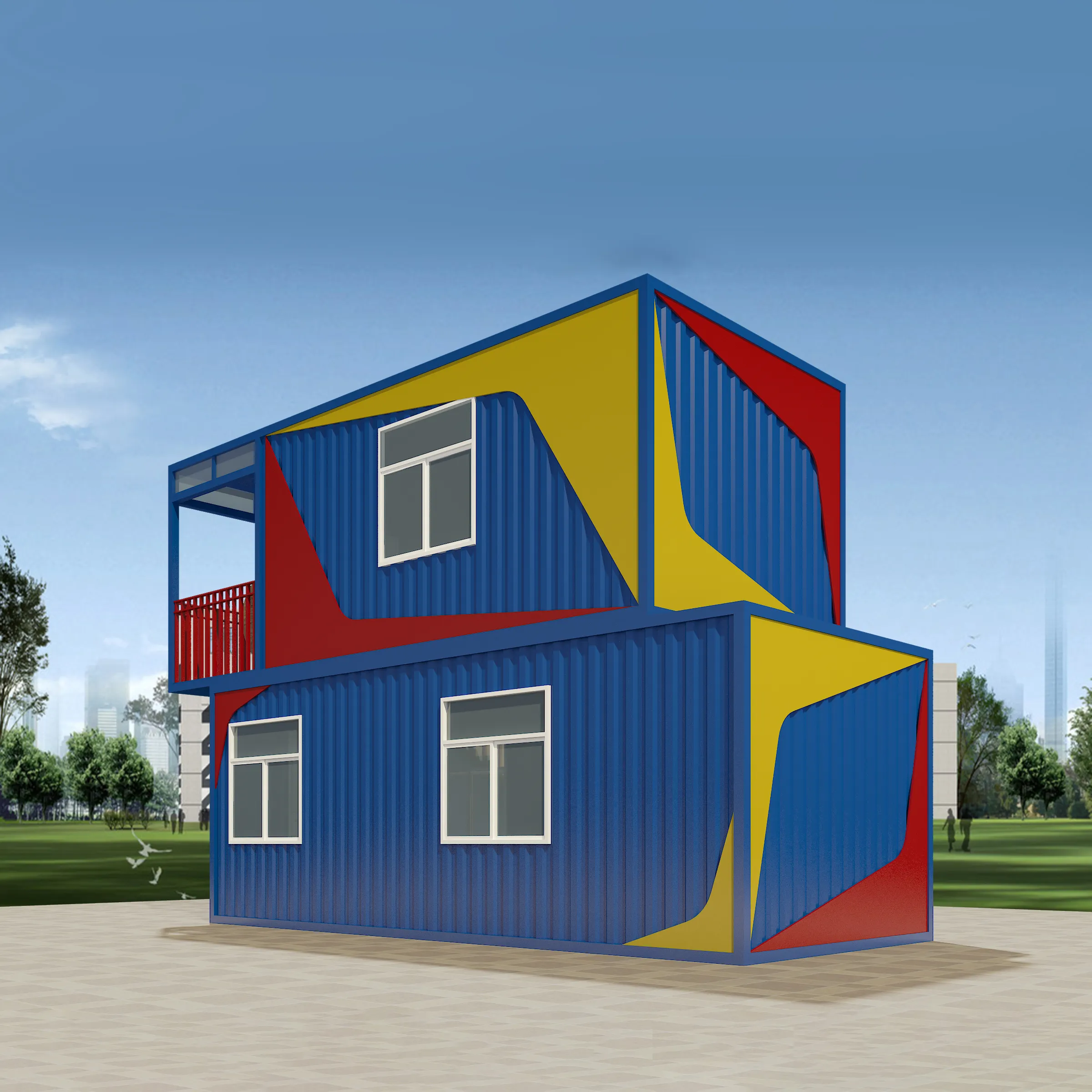 Guizu Modieuze Ontwerp Prefab Huizen, Modulaire Huizen Te Koop, Geprefabriceerde Container Thuis