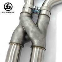 Tubo Intermedio CSZ de Alto Rendimiento y Flujo Libre con Diseño en Z de Longitud Igual, Compatible con BMW F97 F98 X3M X4M S58 3.0T, Tubos de Escape con Resonador