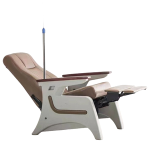 Silla de Infusión para Clínica Médica MT, Poste Retráctil para Suero Intravenoso con 4 Ganchos, Barra de Acero Inoxidable, Asiento Acolchado Confortable, Silla para Pacientes de Hospital - Product Image 4