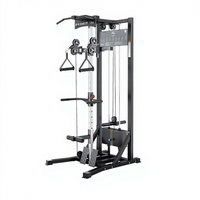 Appareil de musculation commercial EM Brand Model, machine papillon à traction simple face avec câble en acier pour entraînement des petits oiseaux, traction haute/basse