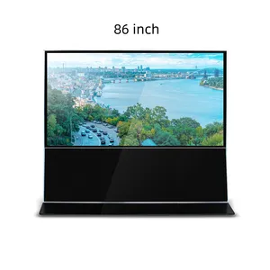 Горизонтальный экран 86 дюймов Напольный инфракрасный сенсорный коммерческий дисплей оборудование для воспроизведения рекламы