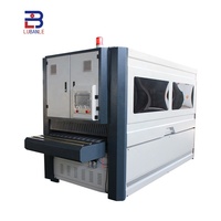 Machine de ponçage à tambour à 6 rouleaux pour l'industrie du meuble en bois, moteur 14 kW à commande PLC, pour meubles en bois massif, armoires et portes en bois