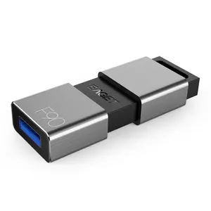 EAGET Pen Drive eksternal 32GB-256GB, Pendrive memori USB 3.0 logam Mini penyimpanan stik F90