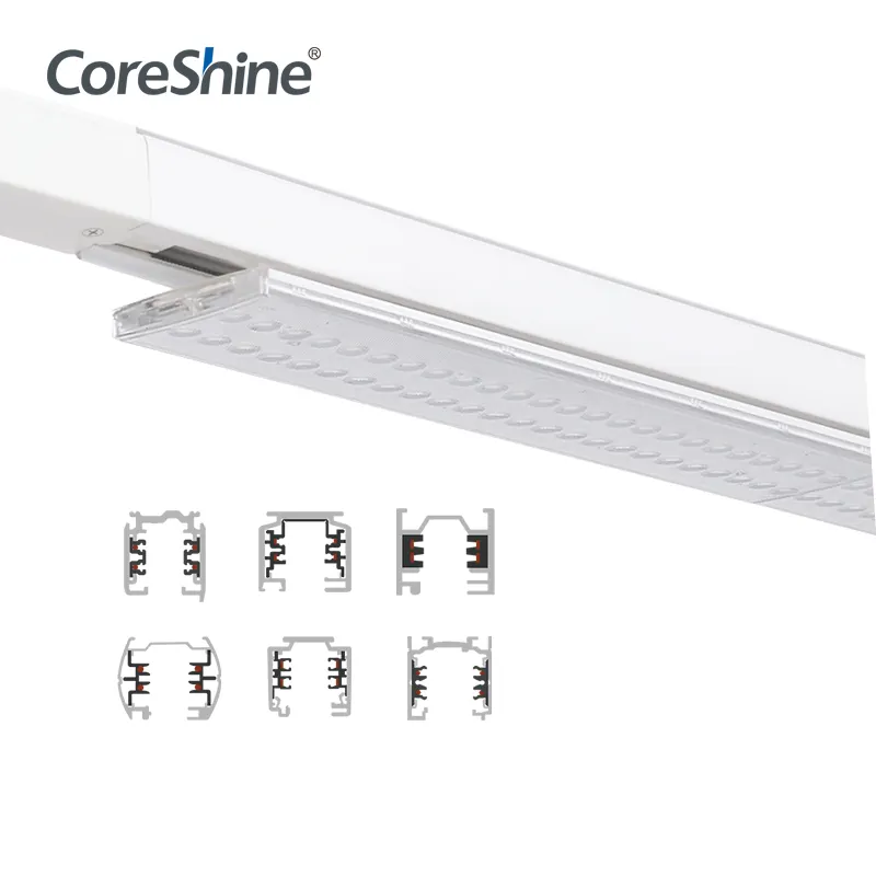 CoreShine CE TUV Led Linier Gantung Tersembunyi, Lampu Jalur Gantung Led