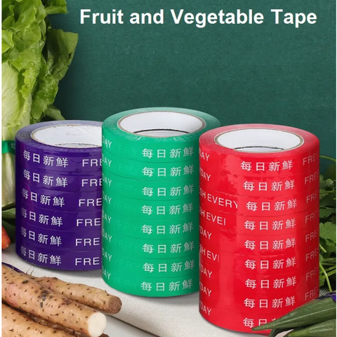 Highly Adhesive Acrylic Soft BOPP Vegetable Tape Single Sided Pressure Sensitive Hot Melt Waterproof Food Bag Carton Sealing