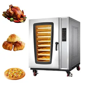 Rack Convection 12 Diesel Electric Hot Air 32 Tray Baguette Industry Bread Bake Machine Rotary Oven From Turkey