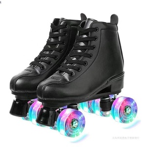 YSMLE alta calidad 4 PU ruedas <span class=keywords><strong>Skate</strong></span> zapato Durable Interior Exterior profesional alquiler Quad patines de ruedas - Product Image 6