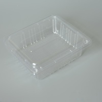 Blister en plastique PET transparent jetable personnalisé pour sushi nouilles gelée hamburger croustilles sucre autres fruits