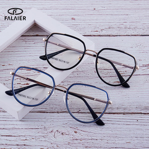 Montures de lunettes irrégulières FalaiEr C5 rose, monture complète, protection contre la lumière bleue pour femmes - Product Image 5