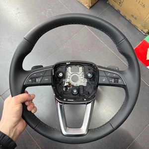 Volante de Cuero con Calefacción Completa para <span class=keywords><strong>Audi</strong></span> A3 A4 A5 <span class=keywords><strong>A6</strong></span> A7 Q3 Q5 Q7 A8 Q8 RS3, Volante Personalizado, Accesorios Interiores para Automóvil - Product Image 6