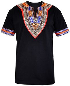 <strong>Mens</strong> <strong>African</strong> Dashiki T <strong>Shirt</strong> Tribal Floral Print V Neck Slim Fit <strong>Shirts</strong> Tops - Product Image 6
