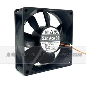 ซันโย ซันเอซ 80 109R0824G4D07 24V 0.2A พัดลมแกน 80 มม. สำหรับระบายความร้อนอินเวอร์เตอร์ - Product Image 1