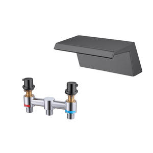 Grifo de Baño de Latón Hongdec de un Solo Grifo, Montado en la Pared, para Bañera, con Válvula de Cerámica, Rociador de Lluvia, Alto Flujo - Product Image 1