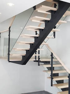 Escaleras rectas de <span class=keywords><strong>madera</strong></span> para interiores de Villa moderna <span class=keywords><strong>Escalera</strong></span> de <span class=keywords><strong>madera</strong></span> <span class=keywords><strong>suspendida</strong></span> - Product Image 3