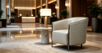 Fauteuil d'appoint moderne pour hall d'hôtel, idéal pour projets commerciaux sur mesure