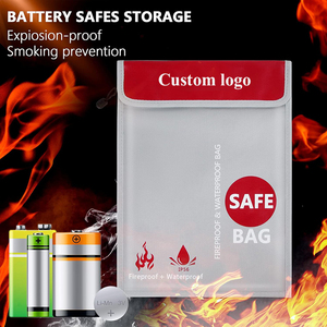 <b>Fireproof</b> Waterproof Money Document Bag Fire & Water Resistant Storage Organizer Pouch for Documents Cash Passport Laptop - Product Image 3