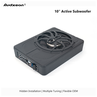 Subwoofer actif pour voiture de 10 pouces, 500 W max, 200 W RMS, classe AB, ultra fin, installation facile, OEM ODM