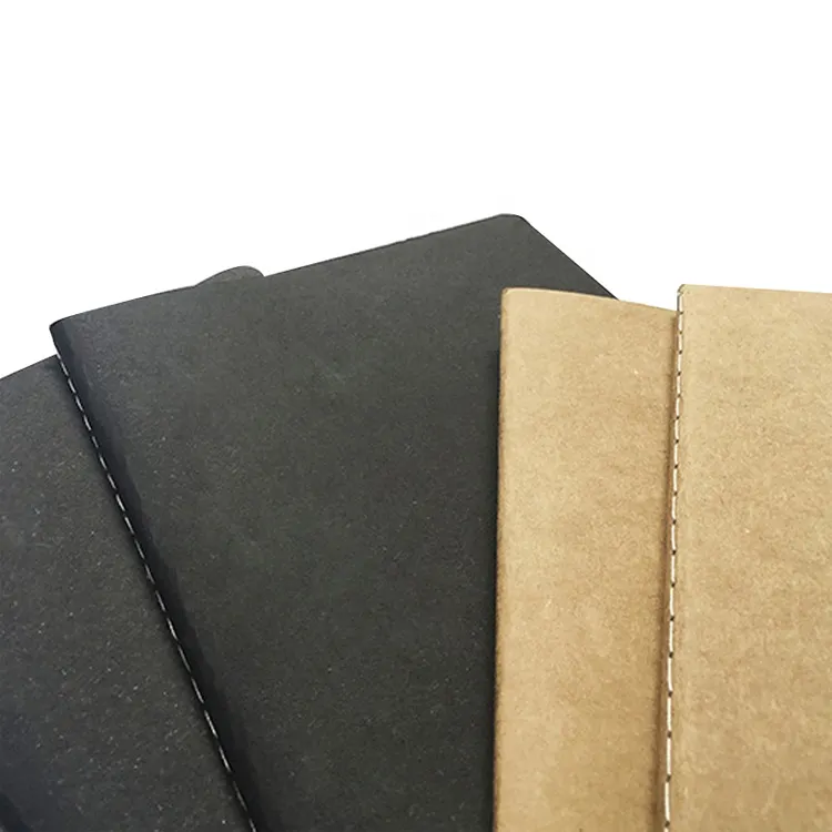 Quaderno di carta Kraft nero marrone A4 libro di linea per auto personalizzato B5 quaderno per appunti per studenti quaderno A5 quaderni con Logo personalizzato