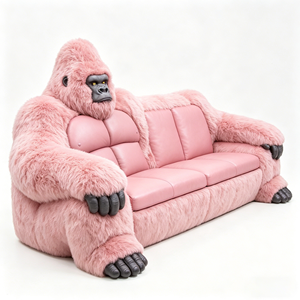 Luxury Gorilla Sofa Art Gorilla Armchair High Quality Material for Commercial Hotel Lobby - Product Image 3
