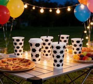 Soccer Party Supplies Eco Friendly <b>Reusable</b> PP Plastic Football Theme Sports Fans Gift <b>Cup</b> - Product Image 4
