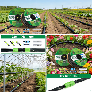 Système d'irrigation <span class=keywords><strong>goutte</strong></span> <span class=keywords><strong>à</strong></span> <span class=keywords><strong>goutte</strong></span> Pandora Flat Emitter, tuyau de 16 mm de diamètre, débit de 3 L/h, espacement de 30 cm pour jardin, agriculture, culture de fruits - Product Image 5