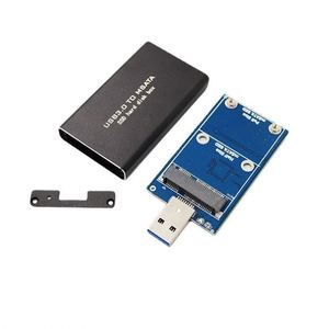 กล่องใส่ฮาร์ดดิสก์ภายนอกแบบไร้สาย MSATA เป็น SSD USB3.0 พร้อมอะแดปเตอร์แปลง Mini PCI-E เป็น USB พร้อมชิป ASM - Product Image 5