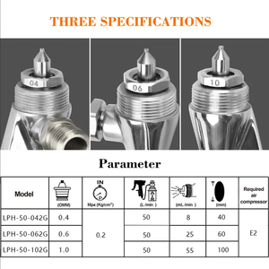Pistola a Spruzzo HVLP LPH-50 Giapponese per Verniciatura, Spruzzatore Manuale per Riparazioni e Lavorazione Plastica - Product Image 5
