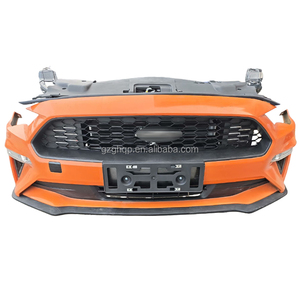 Pare-chocs avant d'origine pour <span class=keywords><strong>Ford</strong></span> <span class=keywords><strong>Mustang</strong></span>, ensemble de pare-chocs avant d'occasion avec calandre et feux antibrouillard, kit carrosserie pour les modèles 2018-2022. - Product Image 2